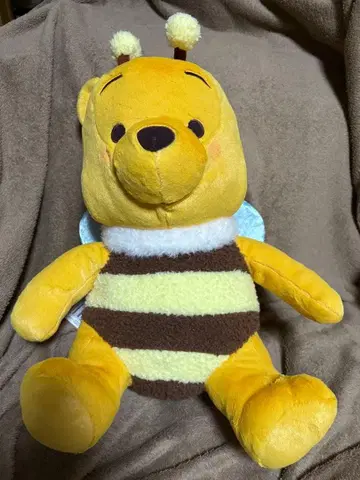 곰돌이 푸 빨간 볼 슈퍼 라지 봉제 인형 벌꿀 Ver.