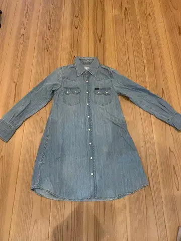 Lee 긴팔 셔츠 원피스 라이트 블루