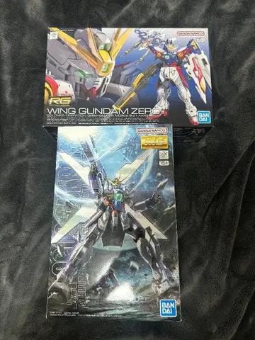 MG 1/100 건담 X RG 1/144 윙건담 제로