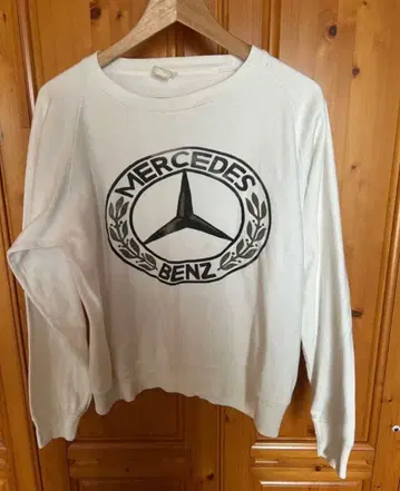 60s 초레어 Mercedes-Benz 로고 트레이닝복 화이트