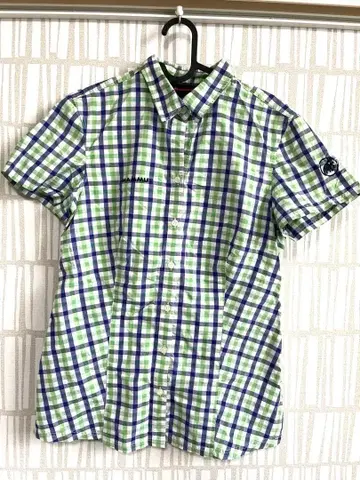 오늘 한정 판매 MAMMUT 반팔 체크 셔츠 M 사이즈