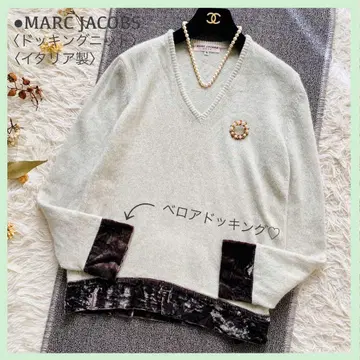 새상품급 마크제이콥스 벨로아 도킹 스웨터 이탈리아제 민트