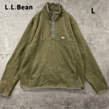 엘엘빈 플리스 그린 스탠드 옷깃 경량 풀오버 따뜻함 [ 7383 ]