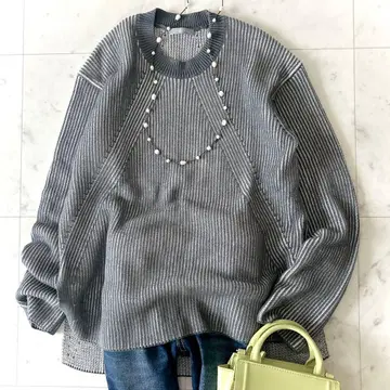 새상품급 띠어리 럭스 코튼 캐시미어 하찌 니트 풀오버 워셔블