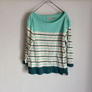 L.L.Bean 스트라이프 T셔츠 스웨터 7부 소매 [ XS 사이즈 ]