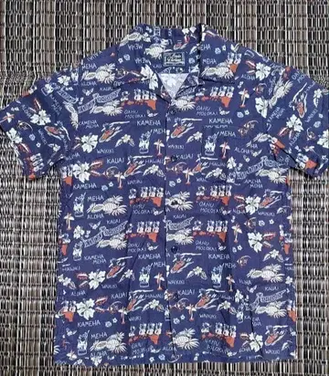 Studio Dartisan 하와이안 반팔 셔츠 38 네이비