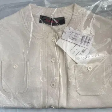 CABaN 코튼 캐시미어 크루넥 가디건 화이트