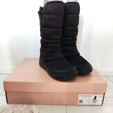 Hawkins Sports 블랙 롱부츠 보아 스노우 부츠