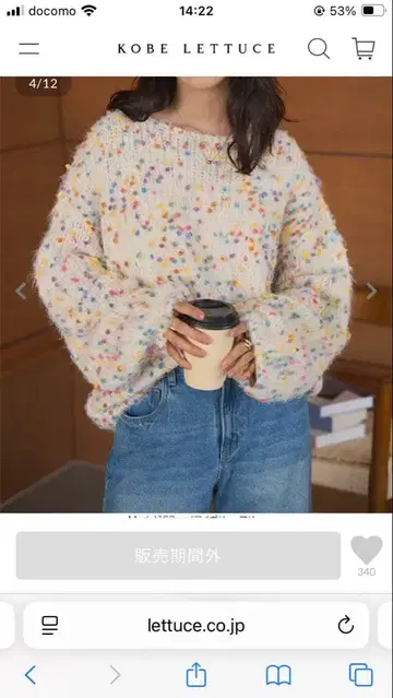 KOBE LETTUCE COLORFUL NEP KNIT TOPS