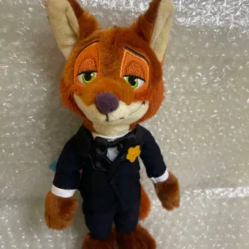 디즈니 스토어 주토피아 2 닉 봉제 인형 키체인 매장 한정판