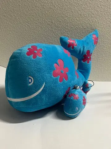 라하이 나 고래 봉제 인형 스카이블루