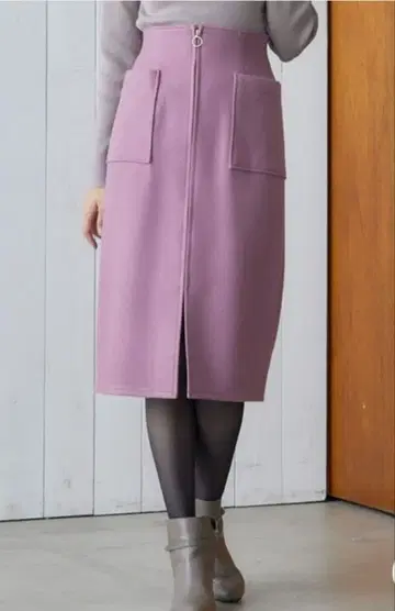 12Twelve Agenda 울 양 포켓 타이트 스커트