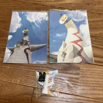 미사용 오카모토 타로 기념관 피규어 태양의 탑 엽서 묶음 판매