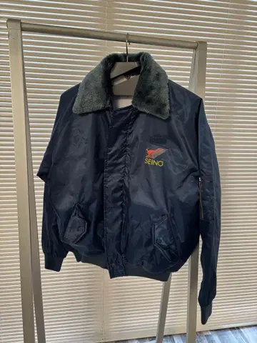 SEINO 세이노 운수 네이비 점퍼 퍼 포함