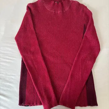 DENHAM 빨간색 터틀넥 스웨터