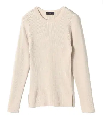 SHIPS 리브 니트 크림색