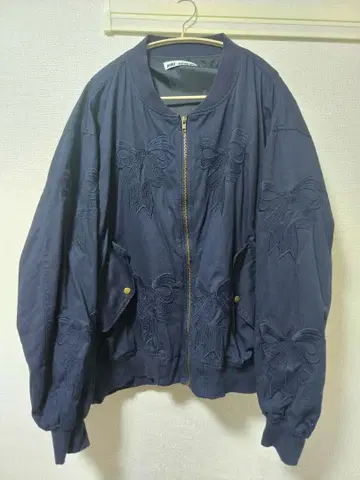 미키오 사카베 블루종 리본 MA-1 네이비