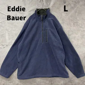 에디 바우어 플리스 파랑 하프 지퍼 경량 플리스 두꺼운 방한 [ 7409