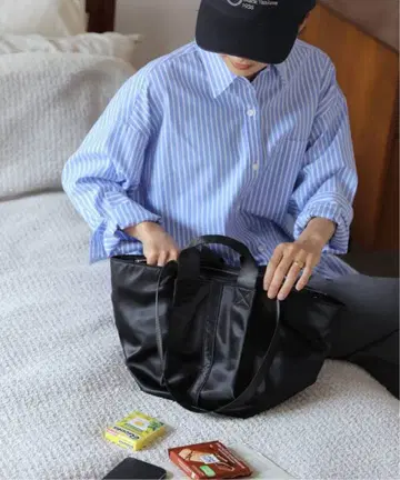 새상품 JOURNAL STANDARD relume 블랙 나일론 토트백