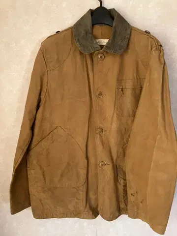 L.L Bean 헌팅 자켓 70년대 필기체 택 덕 빈티지