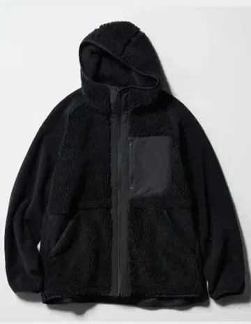 UNIQLO White Mountaineering 플리스 후드티