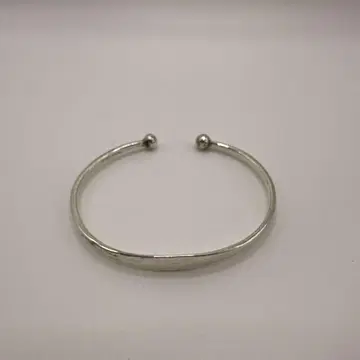 실버 925 오픈 뱅글 볼 엔드
