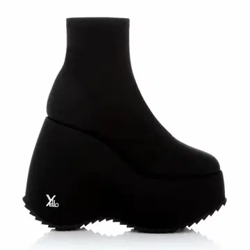 YELLO TOKYO BLACK PLATFORM SHORT BOOT