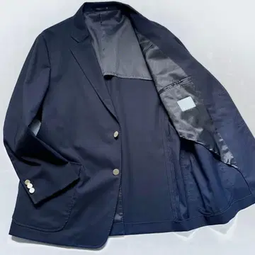 완판템 M 상당 EDIFICE 네이비 싱글 골드 버튼 울 나일론 46