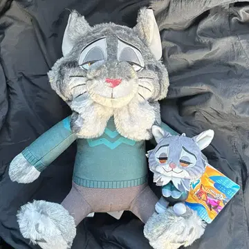 12 주토피아2 파우바트 L 봉제 인형 &you 마스코트 2개 세트