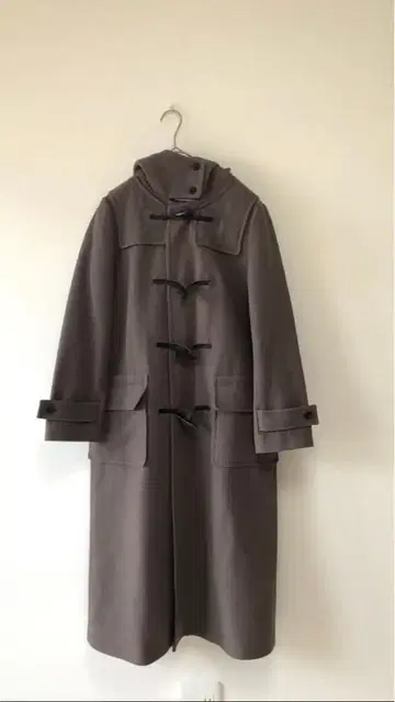 루카 레이디 랙 루카 하드 멜톤 더플 코트