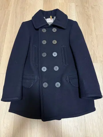 BONCOURA P 코트 울 캐시미어 멜톤 본쿠라 네이비 36