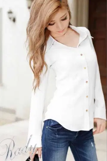 미사용 택 포함 rady  셔츠 S 사이즈 레이디 화이트