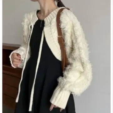 CAPRICIEUX LE'MAGE 프린지 가디건 세트 원피스