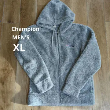 Champion 챔피온 보아 집업 후드티 플리스 그레이 남성용