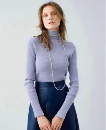 AURALEE RonHerman 별주 Giza Rib 터틀넥