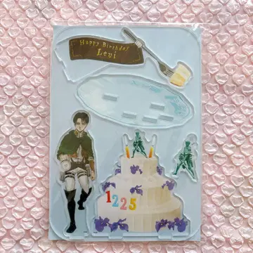 진격의 거인 리바이 히타 풍경 아크릴 스탠드 생일 벌스데이