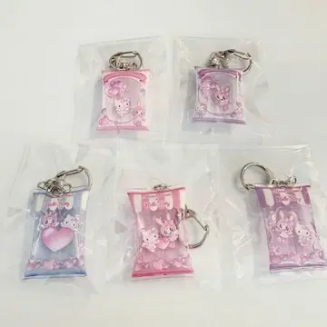 산리오 에어 키링 메조 피아노 x 헬로키티 5개 세트