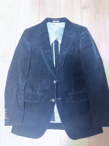 블랙 코듀로이 테일러드 자켓 Y5 사이즈
