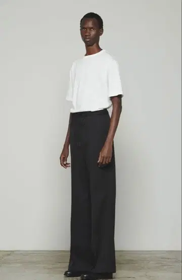 THE RERACS THE SLACKS FLARE EASY(BLACK)