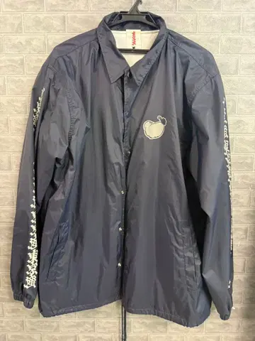 나일론 네이비 코트 XL