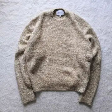 BEIGE 24AW MARRONNIERS 라메 테이프 얀 크루넥 니트