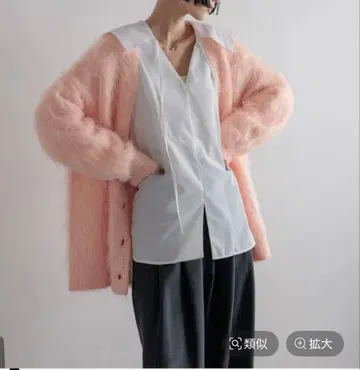 LOWRYSFARM 로리즈팜 샤기 롱 V 가디건