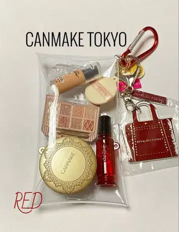 가챠 파우치 RED 빨간색 캔메이크 JILL STUART 메이크