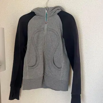 6 Lululemon 풀 집업 후드티 그레이/네이비