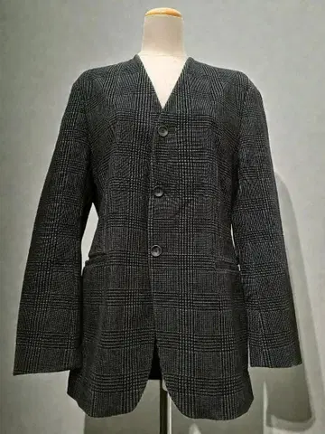 아르마니 꼴레지오니 그레이 체크 자켓