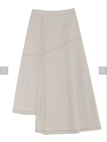 LAGUNAMOON 비대칭 스티치 플레어 스커트 s