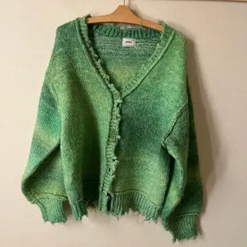 WHO'S WHO gallery 멀티 컬러 니트 가디건