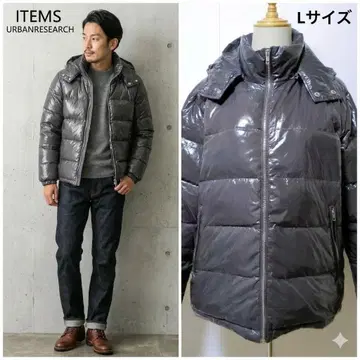 [ 다운 80% ] 어반 리서치 샤이니 다운 자켓 블랙 눕시풍