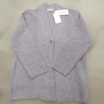 택 포함 새상품 착락미 연보라 NIGATA 니트 가디건 긴팔