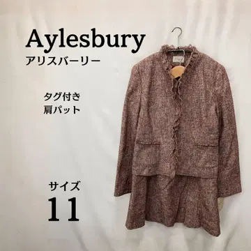 택 포함 새상품 Aylesbury 프릴 디자인 수트 셋업 사이즈 11